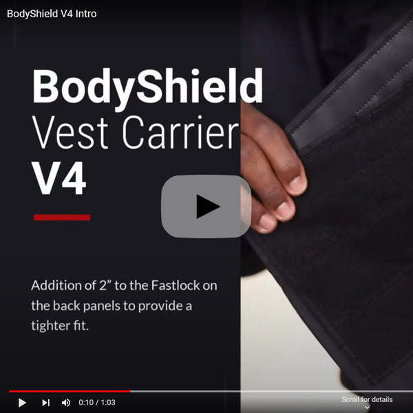 Elbeco V4 Bodyshield External Vest Carrier w/ Molle 2 Rows