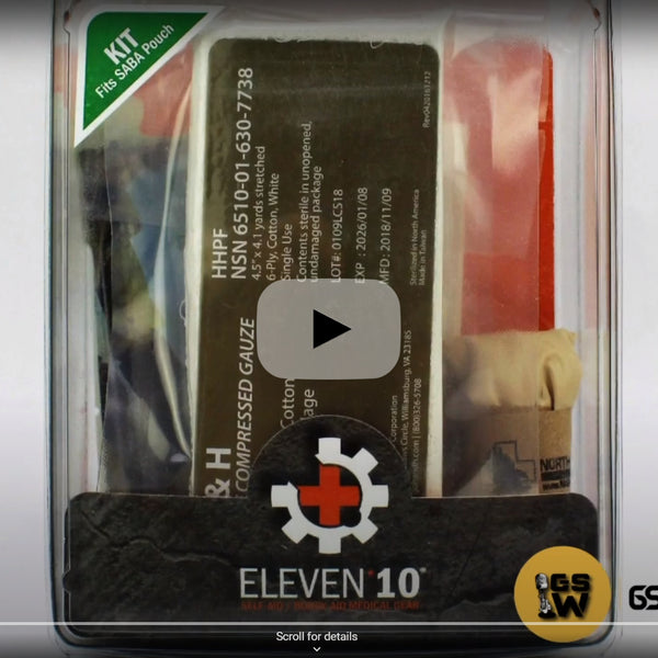 Eleven 10 SABA Kit Contents, Combat Gauze LE