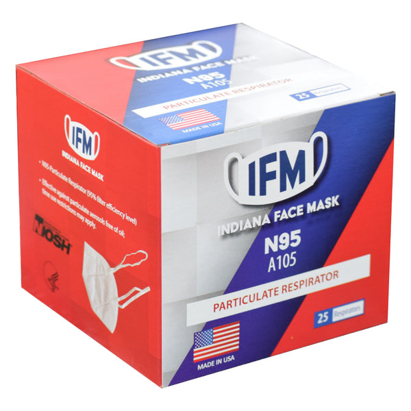 Indiana Face Mask (IFM) NIOSH N95 (Case of 300)