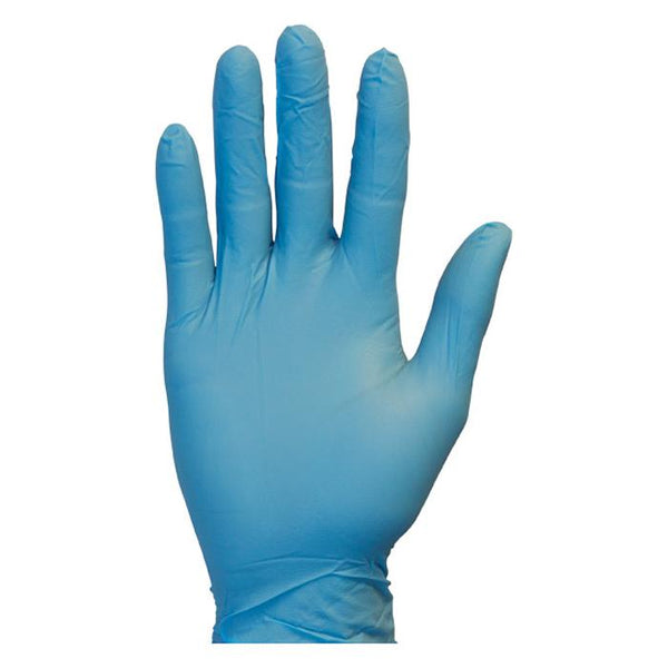 The Safety Zone Eco Blue Powder Free Nitrile Gloves - Case of 1000, Large
