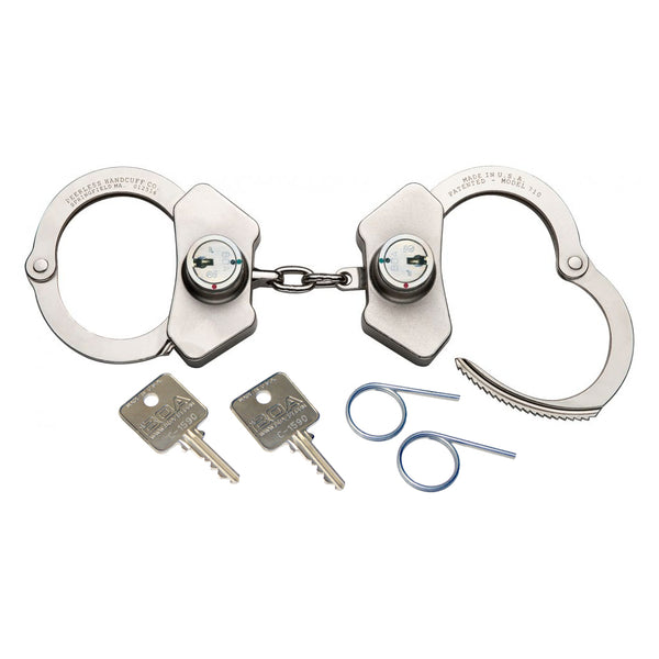 Peerless Model 710C High Security Chain Link Handcuff - Nickel Finish