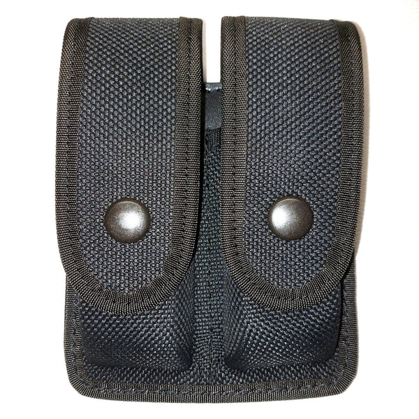 Perfect Fit Nylon Medium Closed Top  Double Mag Pouch w/ Black Snaps MP1101-N