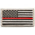 Thin Red Line Flag Patch w/ Hook Back