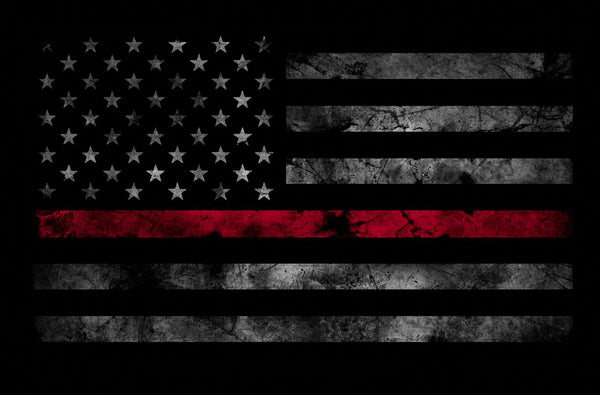 BAO Tactical Thin Red Line Subdued American Flag Sticker