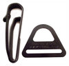 Zak Tool Buckle and Key Ring Holder Combo Pack for 2.25" Wide Duty Belt, Black
