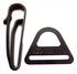 Zac Tool Buckle and Key Ring Holder Combo Pack for 2.25" Wide Duty Belt, Black